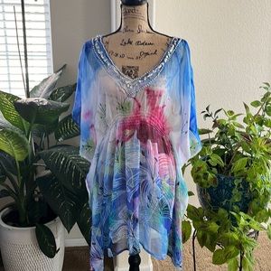 Indian Tropical Beaches & Boho Flowy Coverup excellent